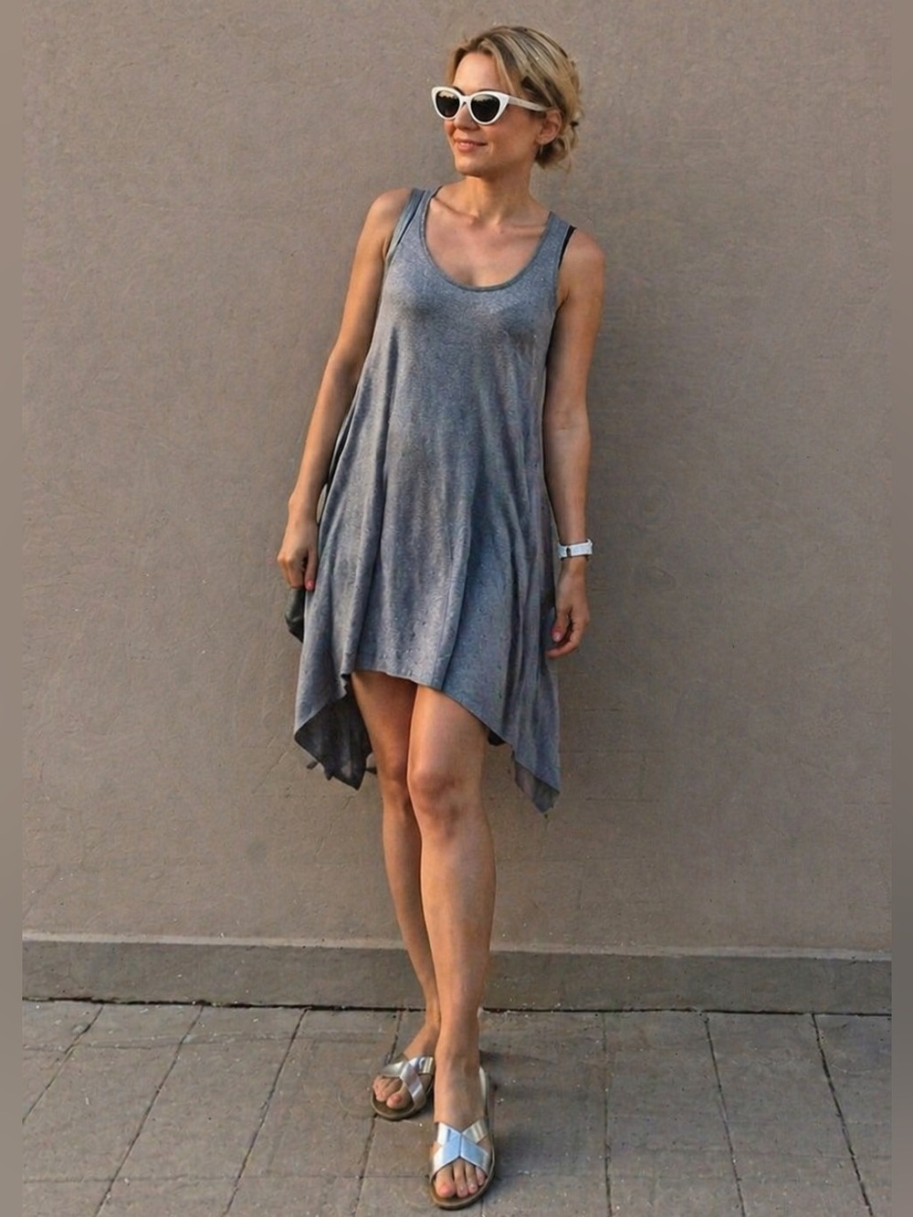 Grey summer dress